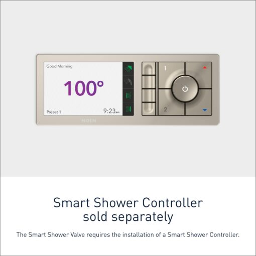 Moen Smart Shower 2-Outlet Digital Thermostatic Shower Valve with 1/2" Connections, S3102 - Image 5