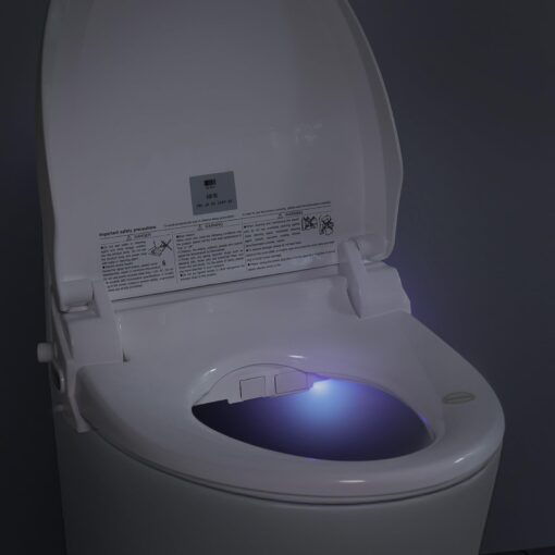 YOURLITE Bidet Toilet Seat, Elongated Toilet Seat Warm Water, Heated Seat Bidet with Remote Control,Self-cleaning Nozzle Temperature Adjustable LED Light, Need Electricity, White - Image 5
