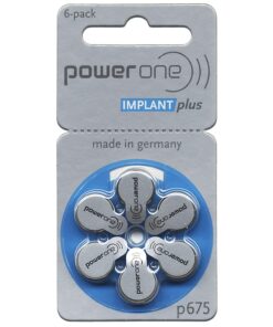 Power One Cochlear Implant 675 Batteries! 5, 60-Packs, Total 300 Batteries