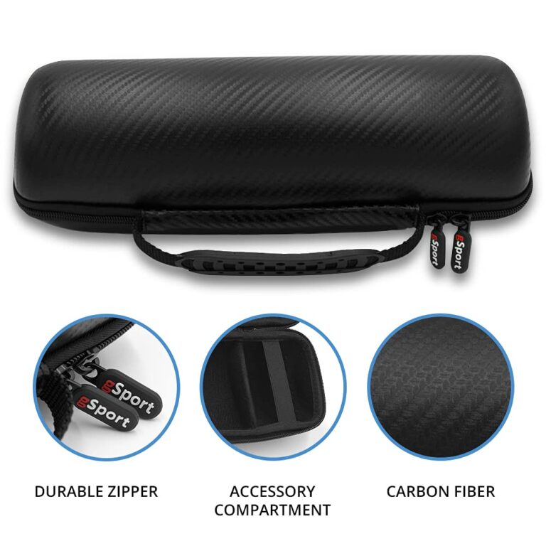 JBL Charge 5 Waterproof Portable Speaker with Built in Powerbank and gSport Carbon Fiber Case (Teal) - Image 7