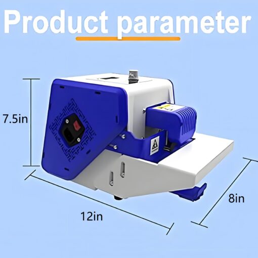 Blue,Wkantlaes Heat Sealer Machine, Commercial Automatic Food Vacuum Sealer Machine, Plastic Bag Sealer Band Sealing Machine with 0-200℃ Temperature Control for 0.8-2 mm Bag Preservation Dry Moist - Image 4