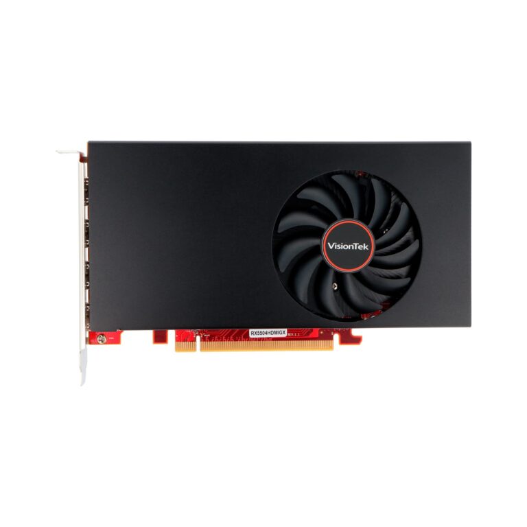 VisionTek Radeon RX 550 4GB GDDR5 4K Monitor Graphics Card, 4X HDMI Outputs, Radeon Freesync 2, PCI Express 3.0, DirectX 12, Bus-Powered - 901459 - Image 4