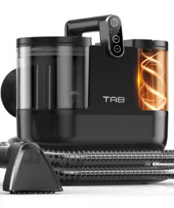 TAB Carpet Steam Cleaner Machine, R6 Steam, 212℉ Steam×140℉ Hot Water, 18KPa Powerful Scution Portable Upholstery Spot Cleaner Shampooer,Stain Remover Deep Cleaner for Pets,Car and Couch,Self-Cleaning