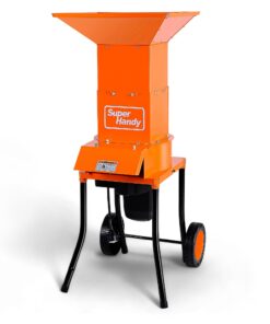 SuperHandy Leaf Mulcher Shredder Electric Waste Management Heavy Duty 120V AC 11" Inch Cutting Blade 0.5" Inch Cutting Capacity for Leaves, Grass, & Clippings