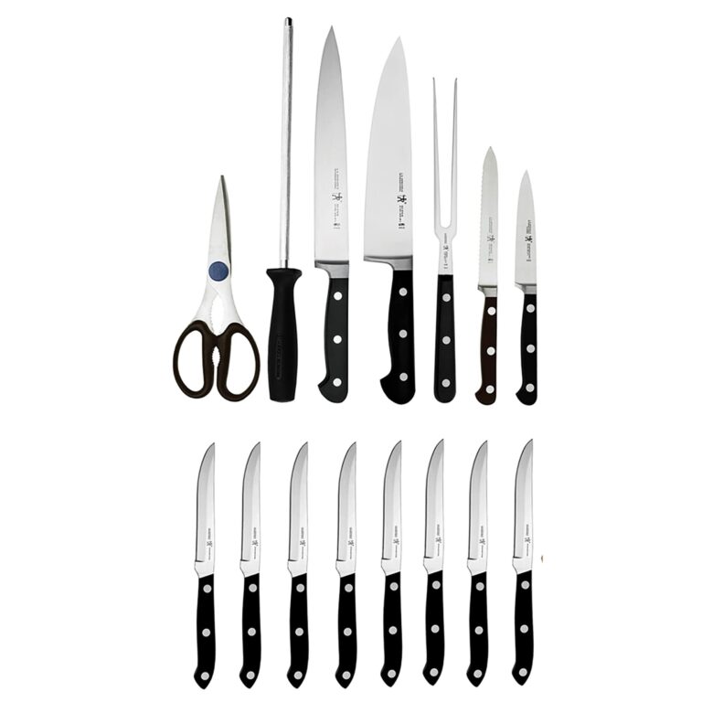 HENCKELS Classic Razor-Sharp 16-Piece Knife Block Set, Chef Knife, Bread Knife, German Engineered Informed by 100+ Years of Mastery - Image 9