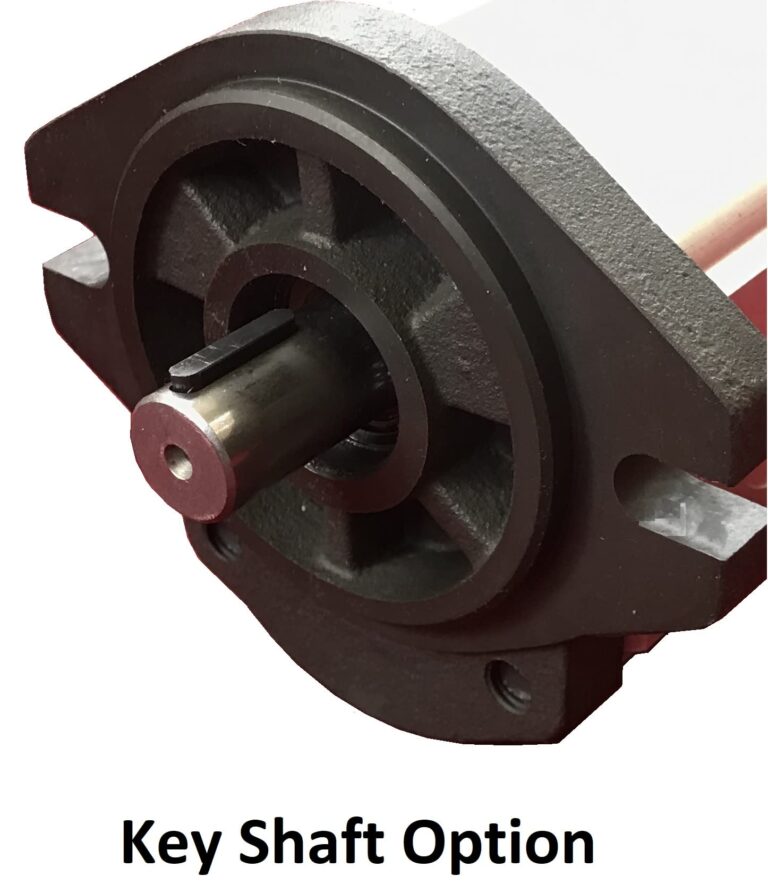 Hydraulic Gear Pump Sizes from 0 to 18 gpm 3625psi SAE A Flange Side Ports CW-Rotation (Shaft: 3/4" diameter keyed, 23cc: 15gpm at max. rpm) - Image 7