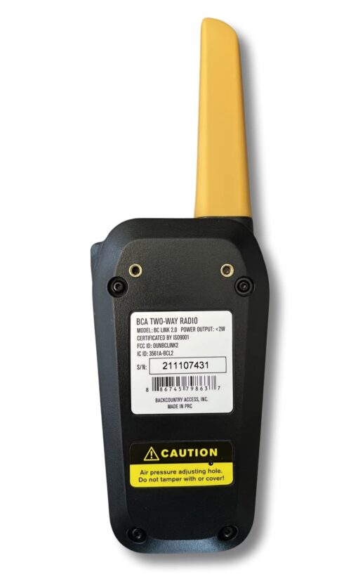 Backcountry Access BCA BC Link Group Communication Radio (Black 2.0, 2 Pack) - Image 2