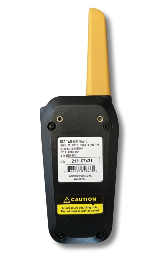 Backcountry Access BCA BC Link Group Communication Radio (Black 2.0, 2 Pack) - Image 2