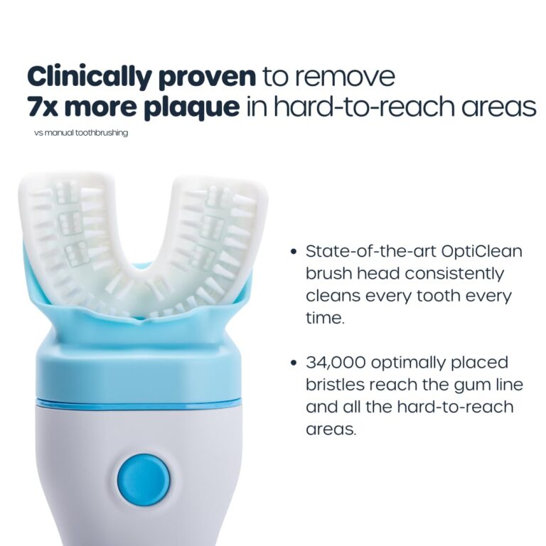 Willo Fully Automated Kids U-Shaped Electric Toothbrush - 2 Brushing Timers, Deep-Cleans, Consistent Results, Eliminates Brushing Mistakes - Berry Splash (Medium - Kids Ages 8-11 Years) - Image 7