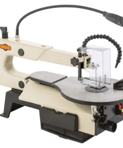 Shop Fox W1872 16" VS Scroll Saw with Foot Switch, LED, Miter Gauge, Rotary Shaft