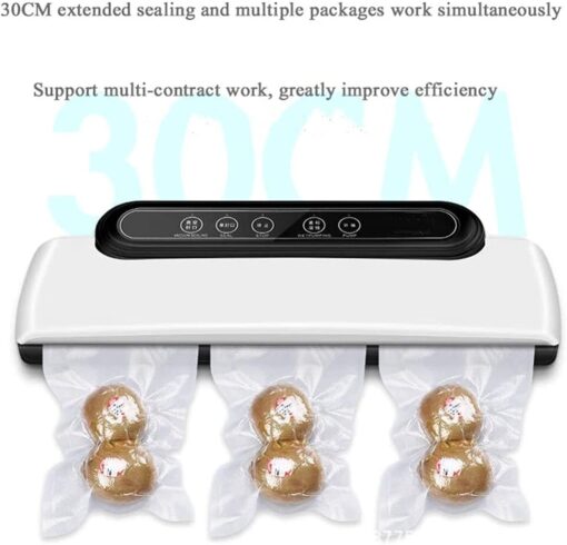 RMENST Food Vacuum Sealer Machine - Automatic Food Sealer for Food Saver with Dry Moist Food Modes,Compact Design,with Bags Easy to Clean - Image 4