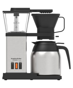 Simply Good Coffee THE BREWER - Thermal. Coffee Maker/Coffee Machine. 8 Cup Automatic Drip Pour Over Coffee Brewer. Easy To Use. Stainless Steel/Black