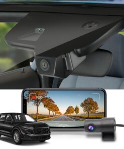 Fitcamx Front 4K+Rear 1080P Dash Cam Adapts for Honda CR-V 2023 2024 2025 Sport Touring EX EX-L Hybrid (Gen6), Integrated OEM Look, Dual Loop Recording, WiFi&APP, G-Sensor, Easy to Use, 128GB Card