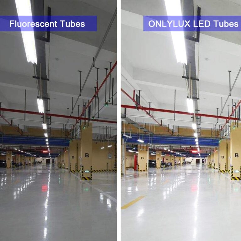 ONLYLUX 8ft LED Bulbs,12 Pack 96" 45W FA8 Single Pin LED Tube Lights 5400LM, 6000k, Milky Cover, F96T12 Bulb Fluorescent Replacement, Ballast Bypass - Image 2