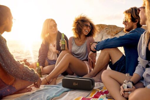 Klipsch The Detroit Portable Bluetooth Speaker with Dual 1" tweeters and 3" woofers, IP67 dust and Waterproof Rating, 20 Hours of Playtime for a Premium Live Concert Experience - Image 8