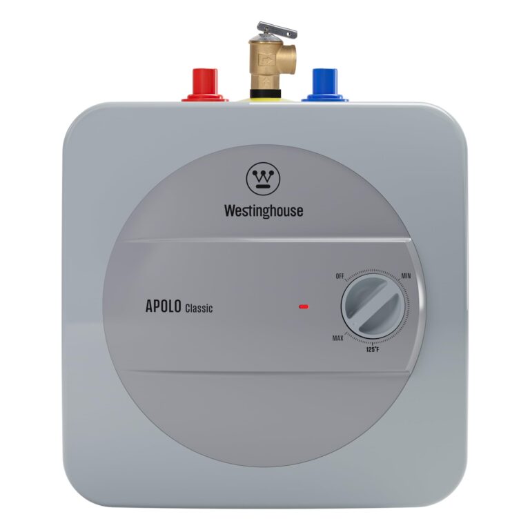 Westinghouse Electric Mini Tank Water Heater, 1.3 Gallon Point of Use Instant Hot Water Heater 120V 1440W, Small Hot Water Heater, Under Sink, Wall or Floor Mounted, Easy to Install