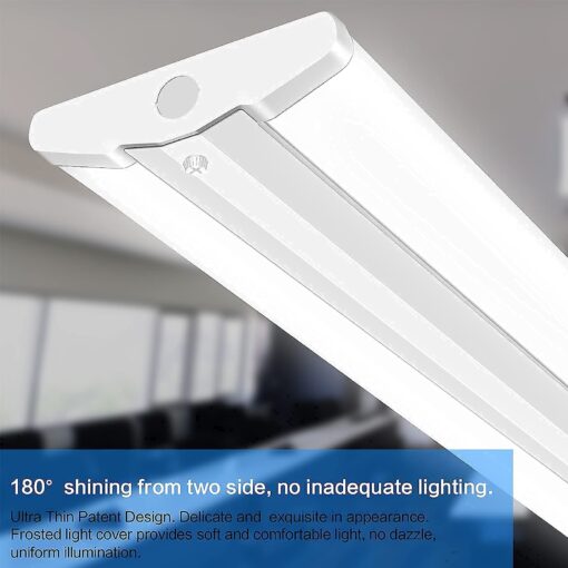 AntLux 110W 8FT LED Shop Lights Ultra Slim LED Wraparound, 12600LM, 5000K, 8 Foot Strip Light, Flush Mount Garage Office Warehouse Ceiling Lighting Fixture, 8 Foot Fluorescent Tube Replacement, 4 Pack - Image 9