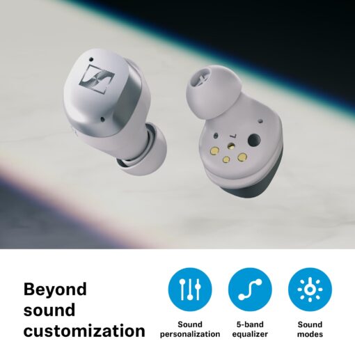 Sennheiser MOMENTUM True Wireless 4 Smart Earbuds with Bluetooth 5.4, Crystal-Clear Sound, Comfortable Design, 30-Hour Battery Life, Adaptive ANC, LE Audio and Auracast - Black Copper - Image 3