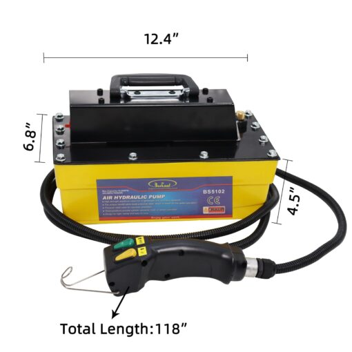 BESTOOL Air Hydraulic Pump 10,000 PSI, Hydraulic Pump with Remote Control Actuator - Image 3