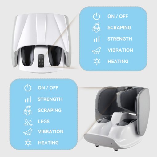 HMMSYLVA Foldable Foot and Calf Massager,2 in 1 Foot and Calf Massager with Heat for Fatigue Relief,Gifts for Men,Women - Image 4