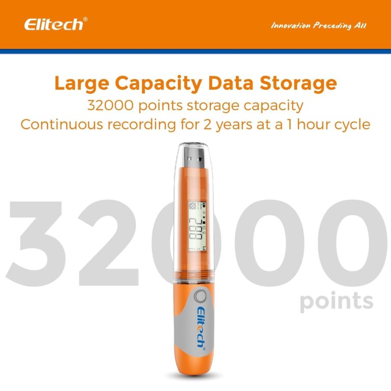 Elitech RC-51H USB Temperature Data Logger Reusable Digital Recorder Medical Refrigerator Thermometer Programmable Monitor 32000 Points High Accuracy (5 Packs) - Image 8