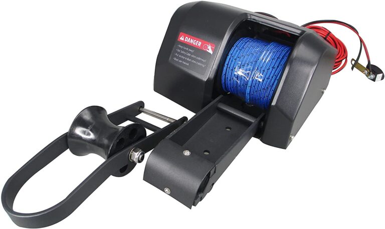 NEWMAIX 12V Up to 35 LBS Electric Marine Anchor Winch, Saltwater Boat Anchor Windlass Kit, Heavy Duty Towing Winches for Fishing Boat Pontoon Boat (Black, 35 LBS) - Image 5
