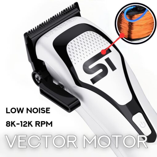 Supreme Trimmer Darkstar 72 Clipper with Magnetic Vector Motor | 180 Min Run Time, 9000 RPM Barber Hair Clipper | Low Noise, Professional Clipper DLC Blades | STC72 - Image 5