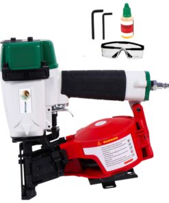 BHTOP CN45N Roofing Nailer, 15 Degree Roofing Nail Gun, 3/4-Inch to 1-3/4-Inch Coil Nails, 120-pcs Load Capacity Coil Nailer (Mexican style)