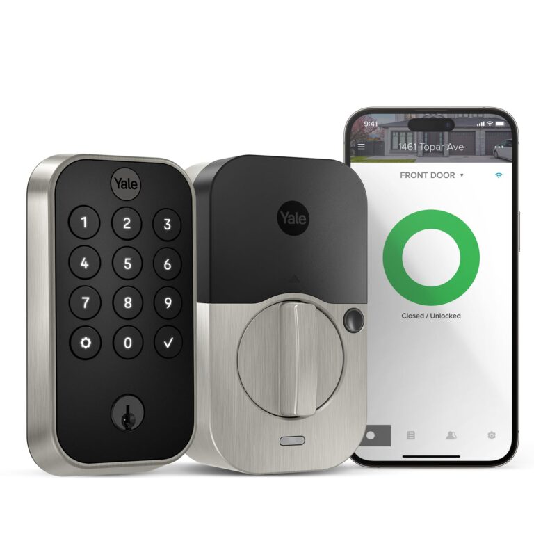 Yale Security Assure Lock 2 with Wi-Fi, Keypad Smart Lock with Back-Up Key in Satin Nickel - YRD410-WF1-619