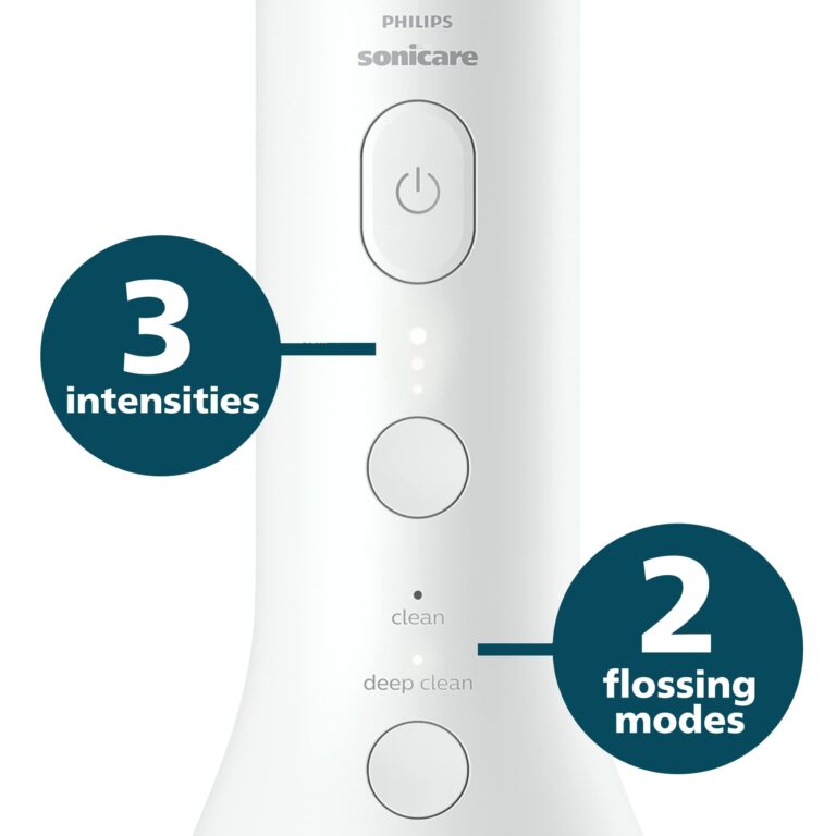 Philips Sonicare Cordless Power Flosser 3000 & ProtectiveClean 5300 Rechargeable Electric Power Toothbrush, Black, HX6423/34 - Image 5