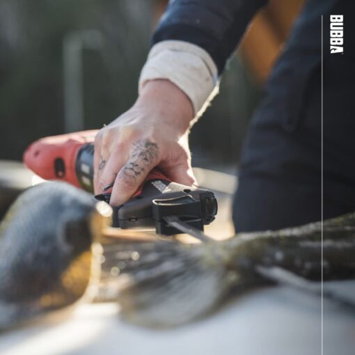 BUBBA Pro Series Lithium-Ion Electric Fillet Knife with Non-Slip Grip Handle, 4 Ti-Nitride S.S. Coated Non-Stick Reciprocating Blades, Charger and Case for Fishing - Image 2