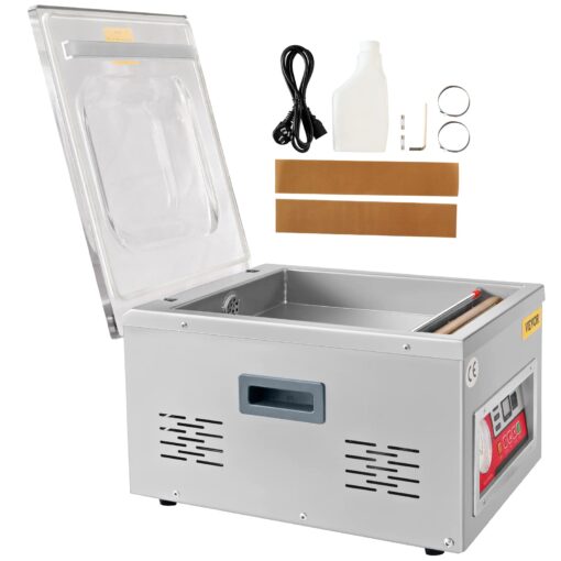 VEVOR Chamber Vacuum Sealer, DZ-260A 6.5 cbm/h Pump Rate, Excellent Sealing Effect with Automatic Control, 110V/60Hz Professional Foods Packaging Machine Used for Fresh Meats (260W) - Image 2