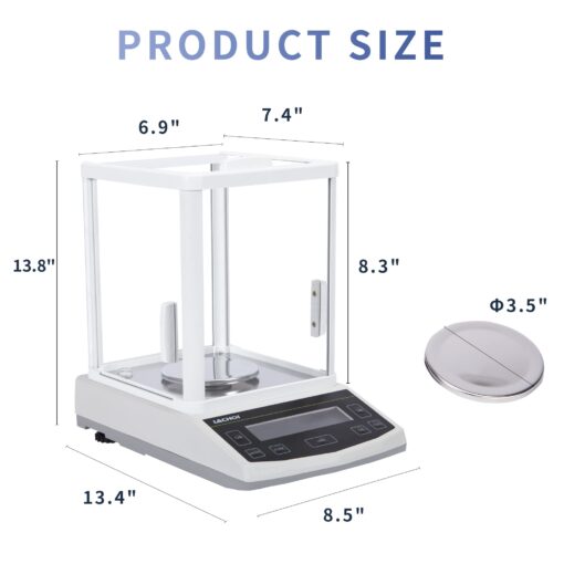 LACHOI Lab Analytical Balance 500g×0.001g Lab Scale 0.001g Accuracy Precision Scale 0.001g Digital Scale Jewelry Scale Laboratory Balance Scale（500g/0.001g - Image 5