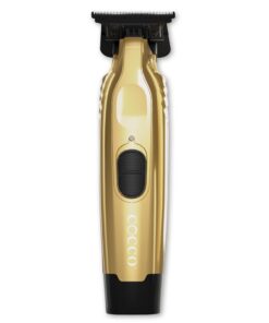 Cocco Veloce Pro Trimmer, Digital Gap Ambassador DLC Blade Edger, High-Torque Brushless BLDC Motor, Cordless, All-Metal Design, Lithium-Ion Battery, Charging Base Included, Gold