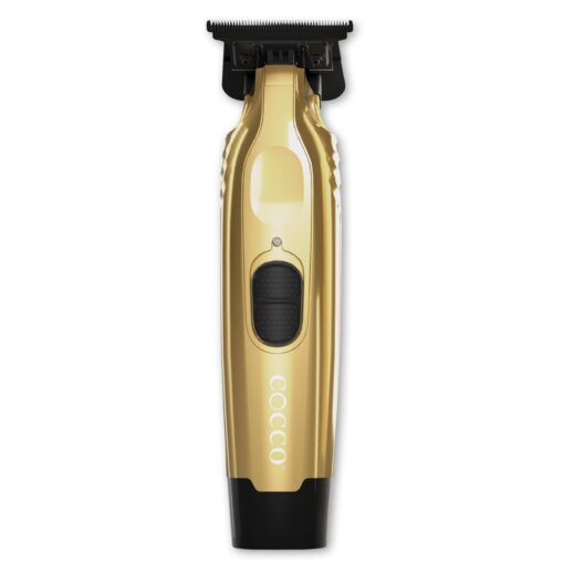 Cocco Veloce Pro Trimmer, Digital Gap Ambassador DLC Blade Edger, High-Torque Brushless BLDC Motor, Cordless, All-Metal Design, Lithium-Ion Battery, Charging Base Included, Gold