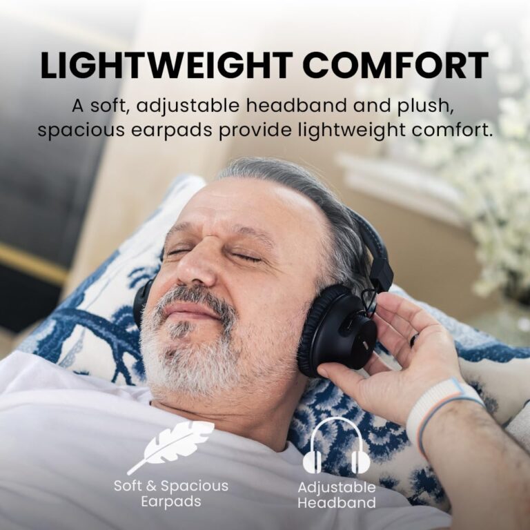 Avantree HT41899 Plus - [2025 Upgrade] Dual Qualcomm-Powered Bluetooth 5.3 Headphones & Transmitter for Wireless TV Watching with aptX Adaptive, Individual Volume Controls, Optical Support, 50hr - Image 3