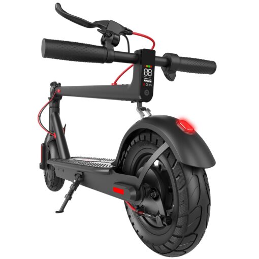CYBERGOING Electric Scooter with 430W Peak Motor for Adults, 10" Shock Absorbing Tires, Up to 17-Mile Range & 19 MPH Speed Portable Folding Commuting E Scooter with Dual Breaking System