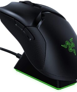 Razer Viper Ultimate Hyperspeed Lightest Wireless Gaming Mouse & RGB Charging Dock: Fastest Switch - 20K DPI Optical Sensor - Chroma Lighting - 8 Programmable Buttons - 70 Hr Battery