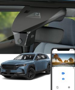 Fitcamx 4K Dash Cam Adapts for Mazda CX-50 2022 2023 2024 2.5 S Select Preferred Premium Plus Turbo Meridian (HD2-6687) Has Sunroof, OEM Style, UHD 2160P Video, Loop Recording WiFi, Parking Mode, 64GB