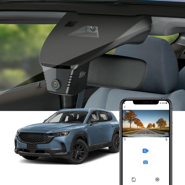 Fitcamx 4K Dash Cam Adapts for Mazda CX-50 2022 2023 2024 2.5 S Select Preferred Premium Plus Turbo Meridian (HD2-6687) Has Sunroof, OEM Style, UHD 2160P Video, Loop Recording WiFi, Parking Mode, 64GB