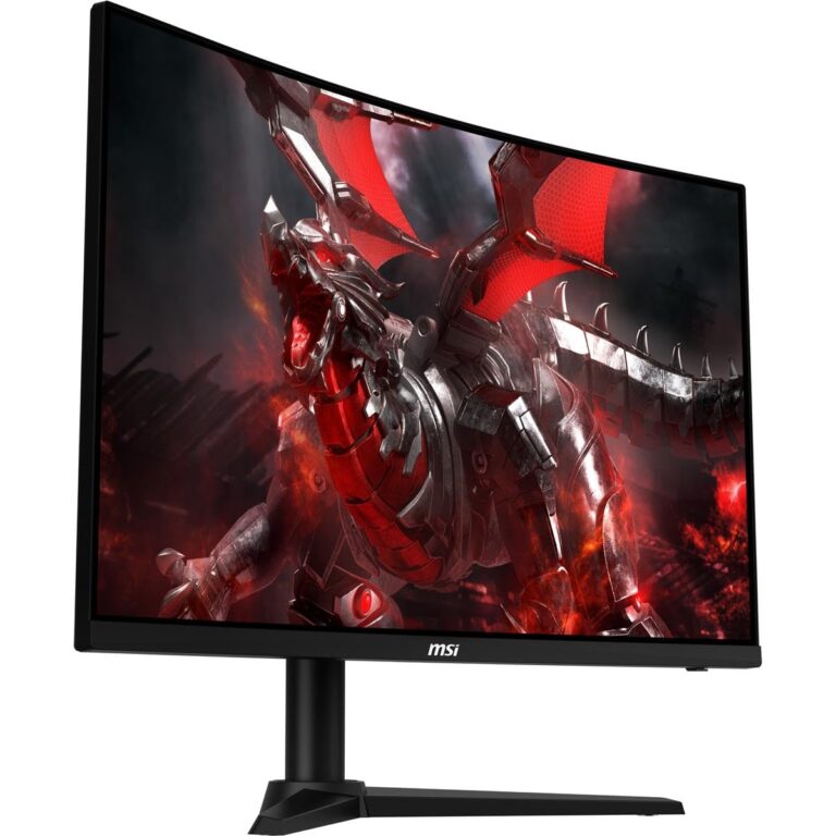 MSI G274CV, 27" Gaming Monitor, 1920 x 1080 (FHD), VA 75Hz, FreeSync, HDMI, Displayport, Tilt, Black - Image 2