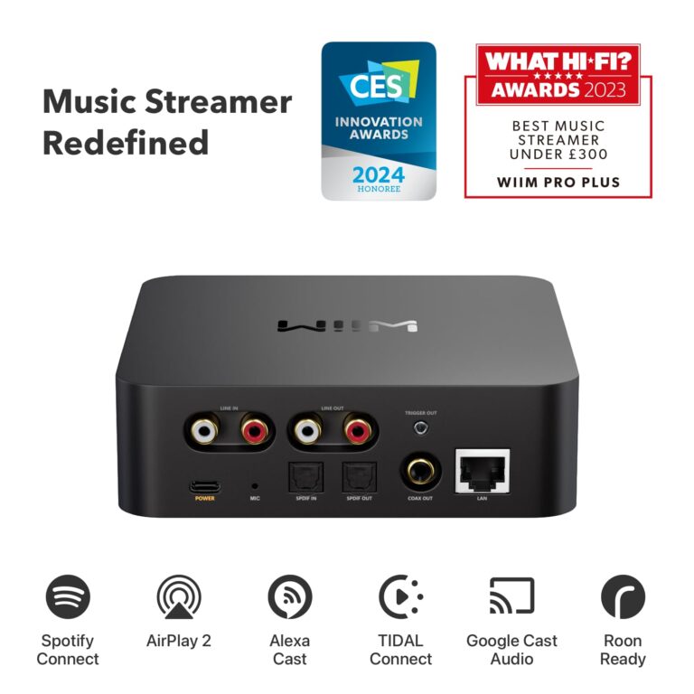 WiiM Pro Plus AirPlay 2 Receiver, Google Cast Audio, Multiroom Streamer with Premium AKM DAC, Voice Remote, Works with Alexa/Siri/Google, Stream Hi-Res Audio from Spotify, Amazon Music, Tidal and More - Image 11