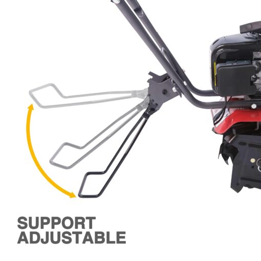 Thunderbay Cultivator 4Cycle 40cc Gas Powered Tiller w/Adjustable 4 Steel Tines Small Rototiller - Image 3