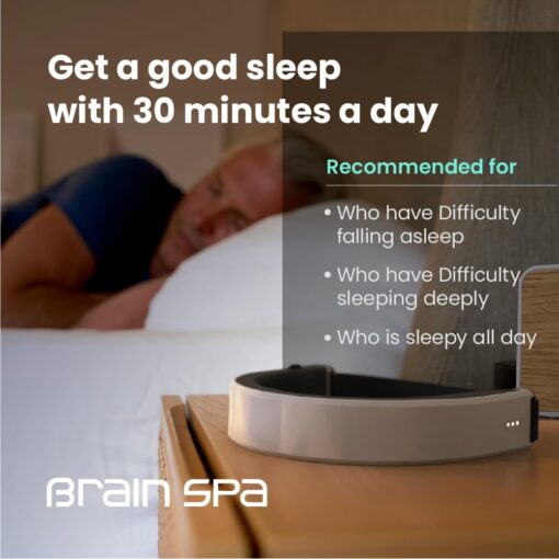 Brain spa, Insomnia Relief Device, Brain Care Headset, 40Hz Gamma Wave Stimulation of Near-Infrared & Bone Conduction, Improve Sleep, Enhance Concentration, Mental Relief and Relieve Stress - Image 6