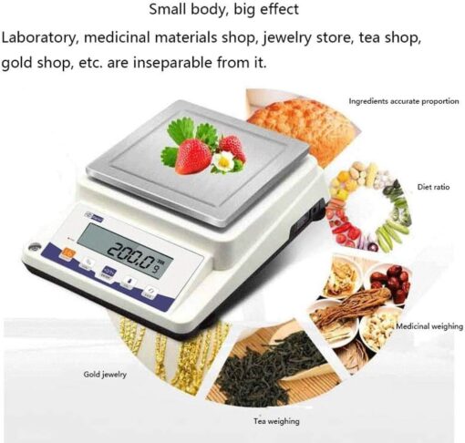 Electronic Scale, Digital Scale, Laboratory Precision Analysis Scale, Digital Jewelry Scale, School Household Use(2100G/0.1G) (One Color 2100G/0.1G) - Image 3