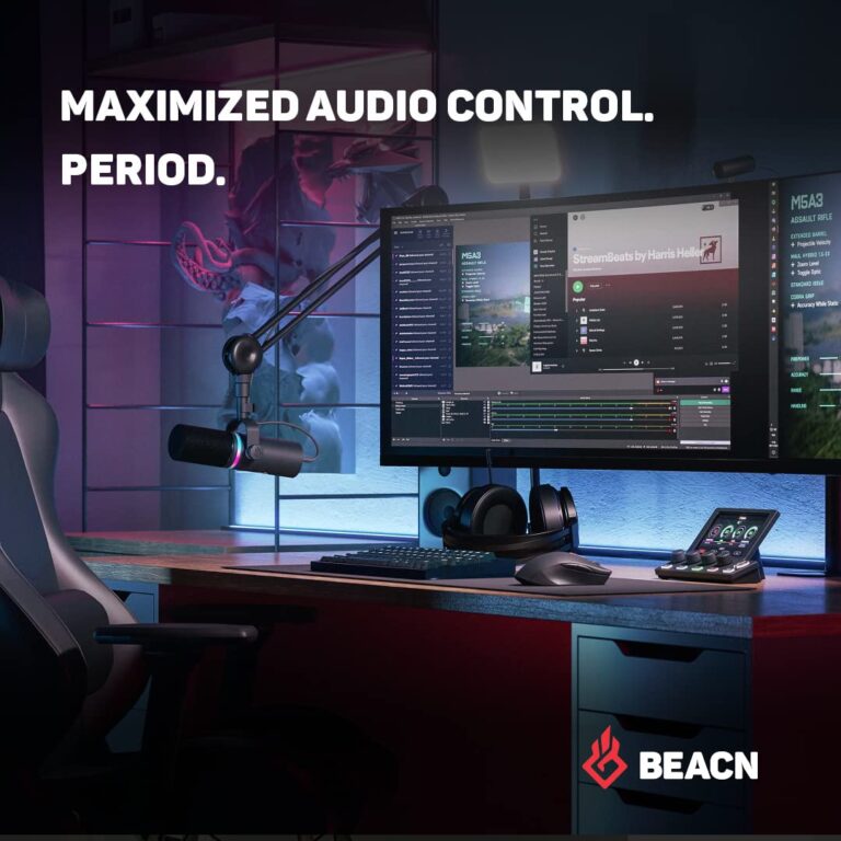 BEACN Mix Create Audio Mixer | Audio Mixer for PC & Mac | C USB Audio Mixer for Content Creators | Gaming & Podcast Mixer, PC Audio Mixer for Twitch & YouTube | Essential Streaming Accessories (Dark) - Image 4