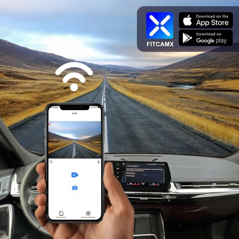 Fitcamx 4K Dash Cam Suitable for BMW X1 2023 2024 2025 M35i Xdrive28i (U11), OEM Factory Style, UHD 2160P Video, Built-in WiFi & APP, Loop Recording, Gravity Sensor, Easy to Install, 64GB Card - Image 4