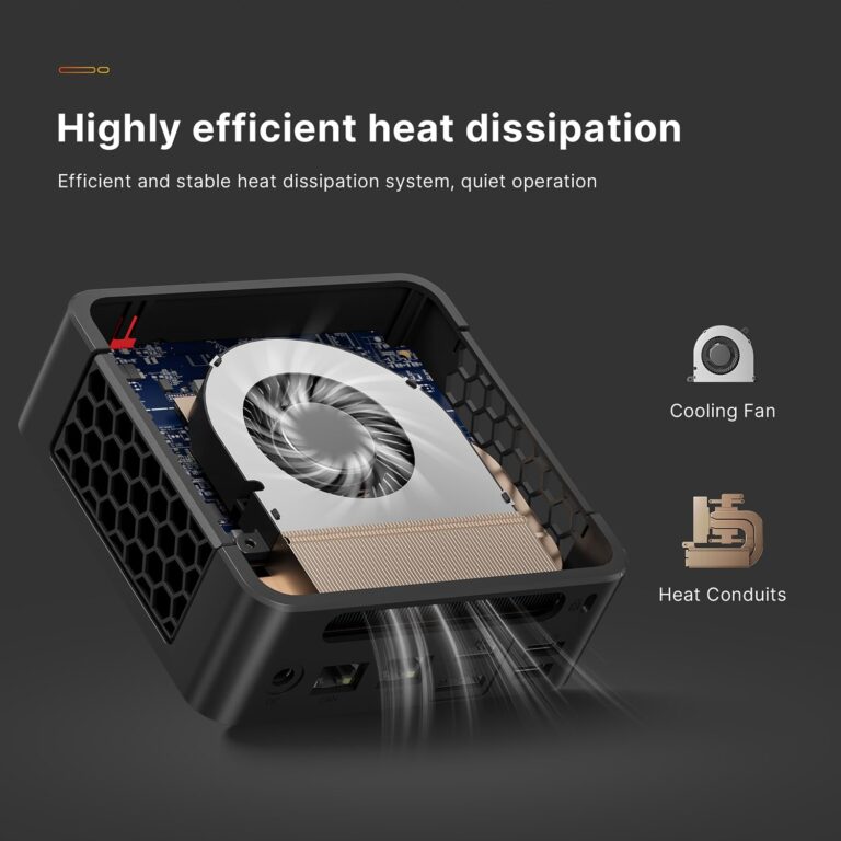 BOSGAME P4 Plus Mini PC Computers, AMD Ryzen 7 5825U Desktop Computers Win 11 Pro, 16GB DDR4 512GB SSD Mini Computers (up to 4.5Ghz), 4K Triple Display Micro Desktop PC BT5.2/Wi-Fi6E - Image 7