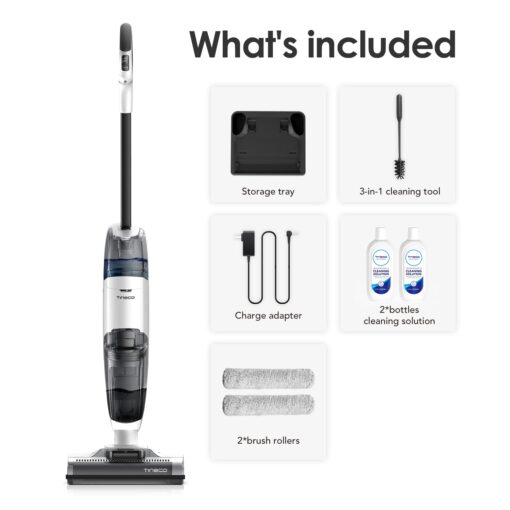 Tineco iFLOOR 2 Complete Cordless Wet Dry Vacuum Floor Cleaner and Mop, One-Step Cleaning for Hard Floors, Great for Sticky Messes and Pet Hair - Image 2