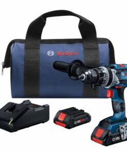 BOSCH GSR18V-975CB25 18V Brushless Connected-Ready 1/2 In. Drill/Driver Kit with (2) CORE18V 4 Ah Advanced Power Batteries